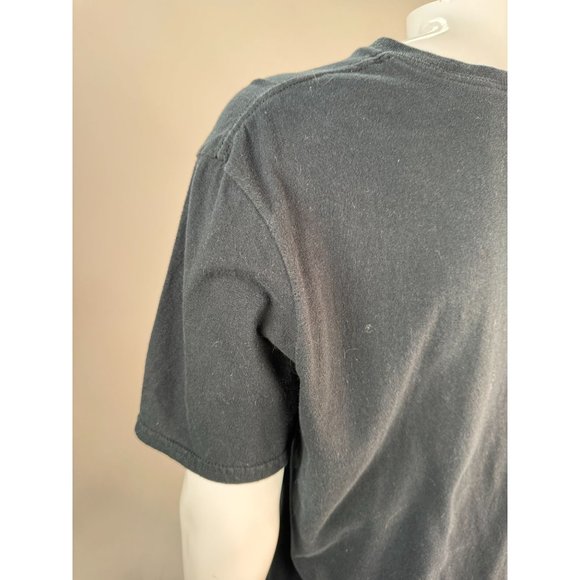 Anvil Ring Spun Bill Murray Santa Holiday TShirt Lg Black Cotton - Picture 14 of 16